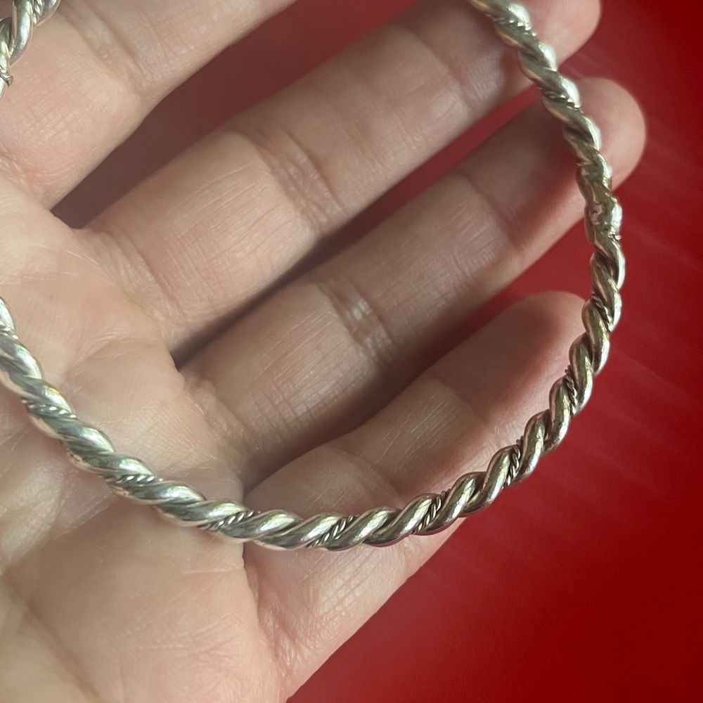 Silver Twisted Bracelet - Picture 5 of 5